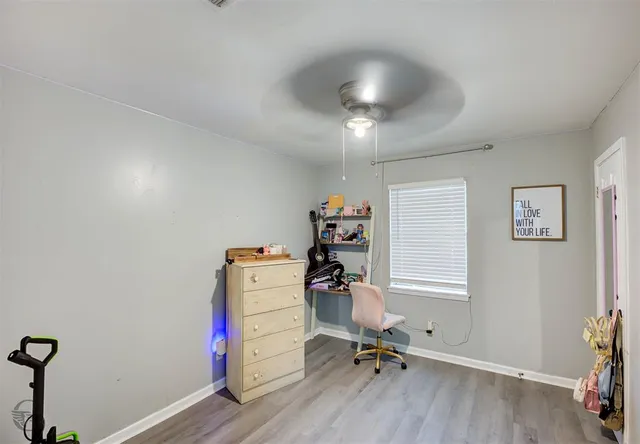 a view of workspace with a window