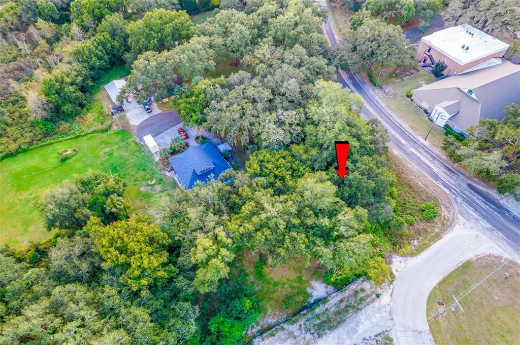 11433 Weldon Street Seffner, FL 33584 - Photo 5 of 5 an aerial view of a house with a yard and garden