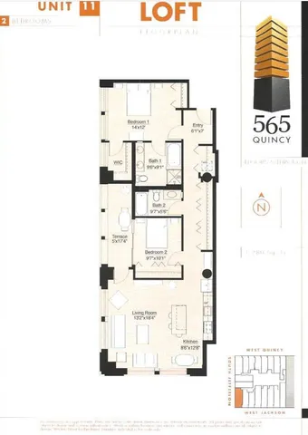 a picture of a bench in front of a door