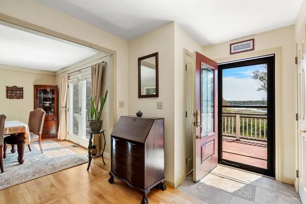 a room with furniture and a window