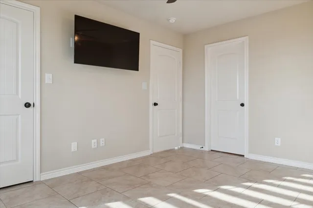 a view of a livingroom with a flat screen tv