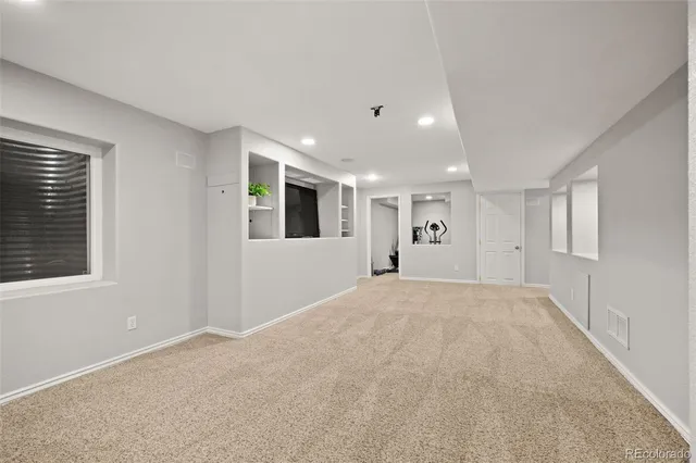 a view of an empty room