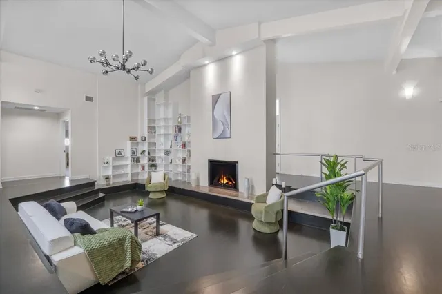 a view of outdoor space with seating area