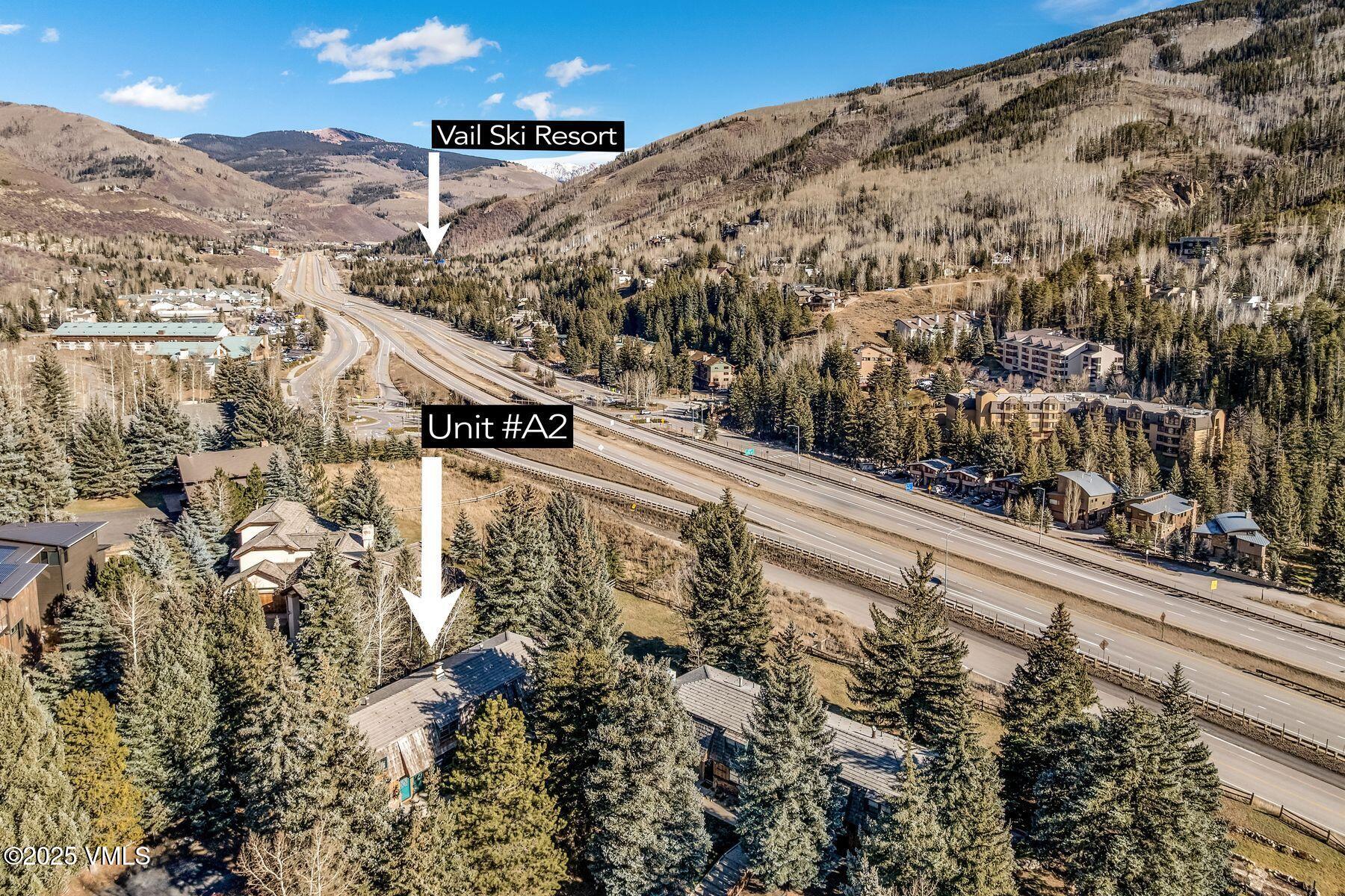 2450 Chamonix Lane, Unit A2 Vail, CO 81657 - Photo 24 of 32 Aerial