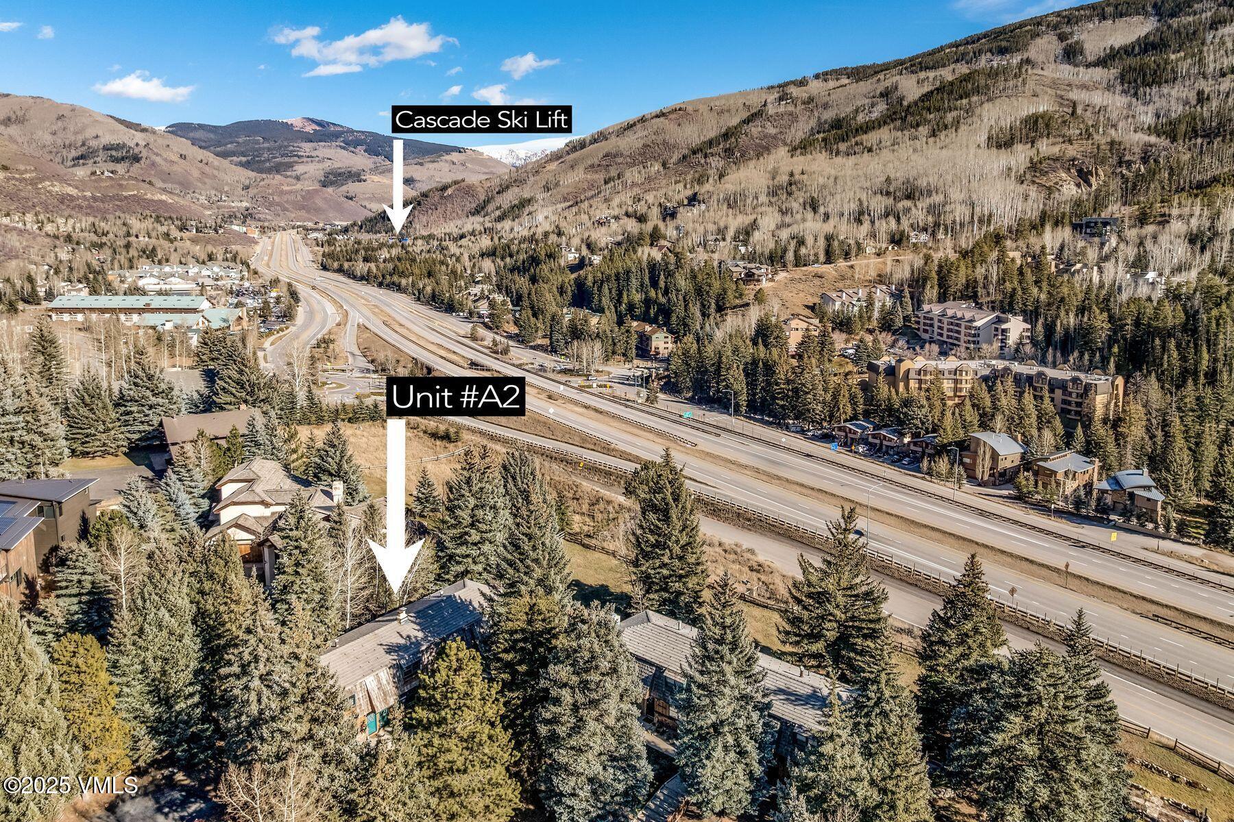 2450 Chamonix Lane, Unit A2 Vail, CO 81657 - Photo 28 of 32 Aerial