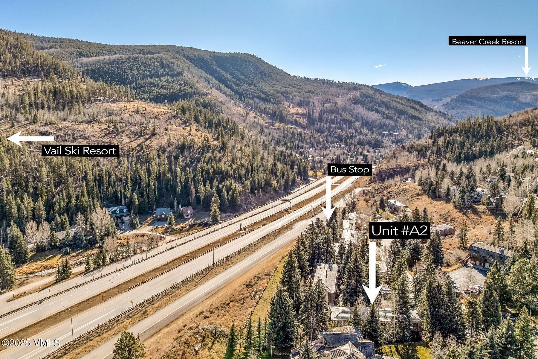 2450 Chamonix Lane, Unit A2 Vail, CO 81657 - Photo 31 of 32 Aerial