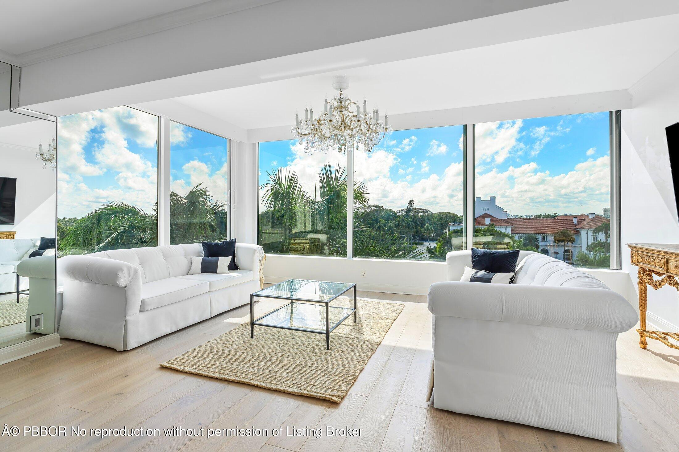 44 Cocoanut Row, Unit 526B Palm Beach, FL 33480 - Photo 2 of 33 a living room with furniture and a large window