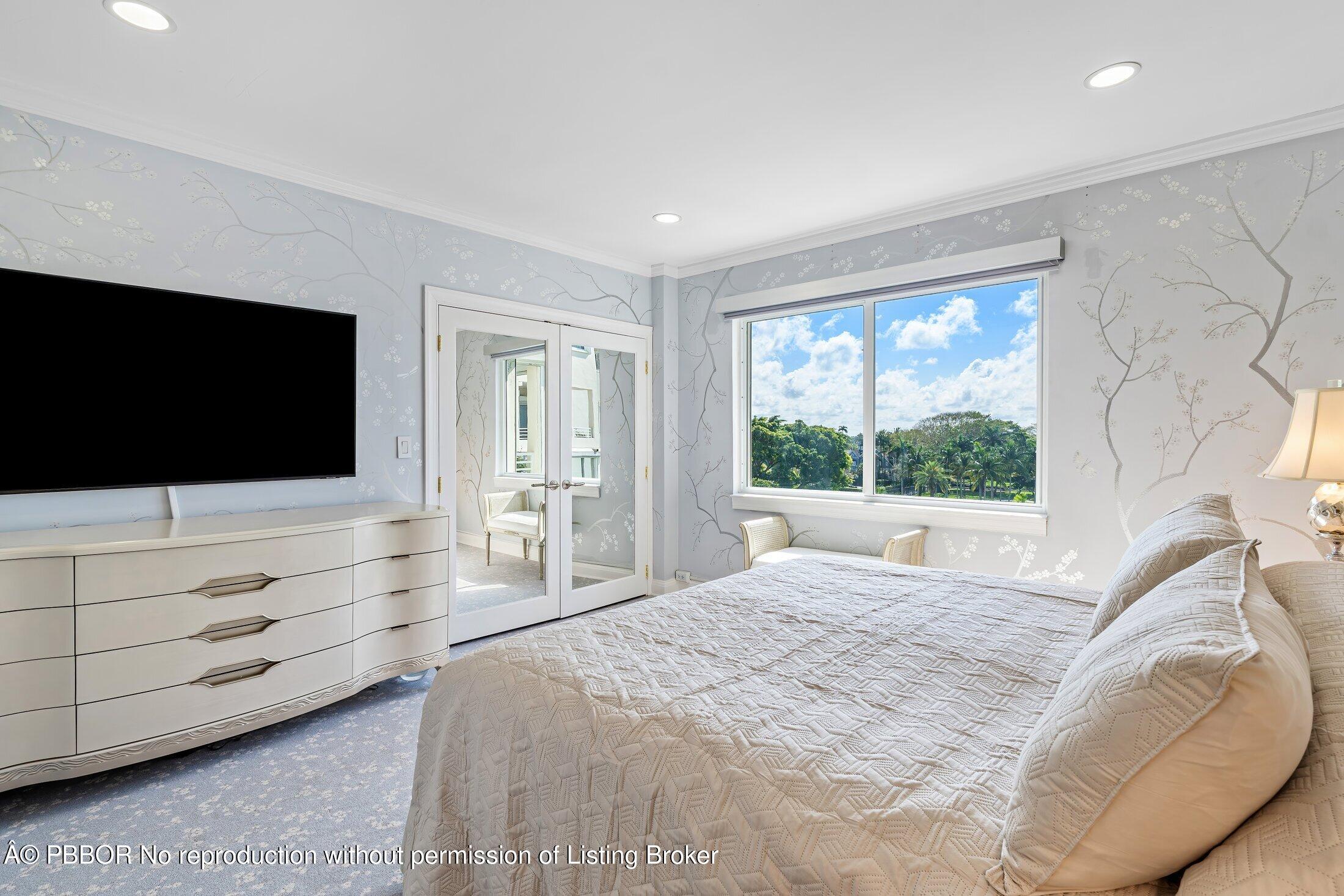 44 Cocoanut Row, Unit 526B Palm Beach, FL 33480 - Photo 7 of 33 a bedroom with a bed tv and window