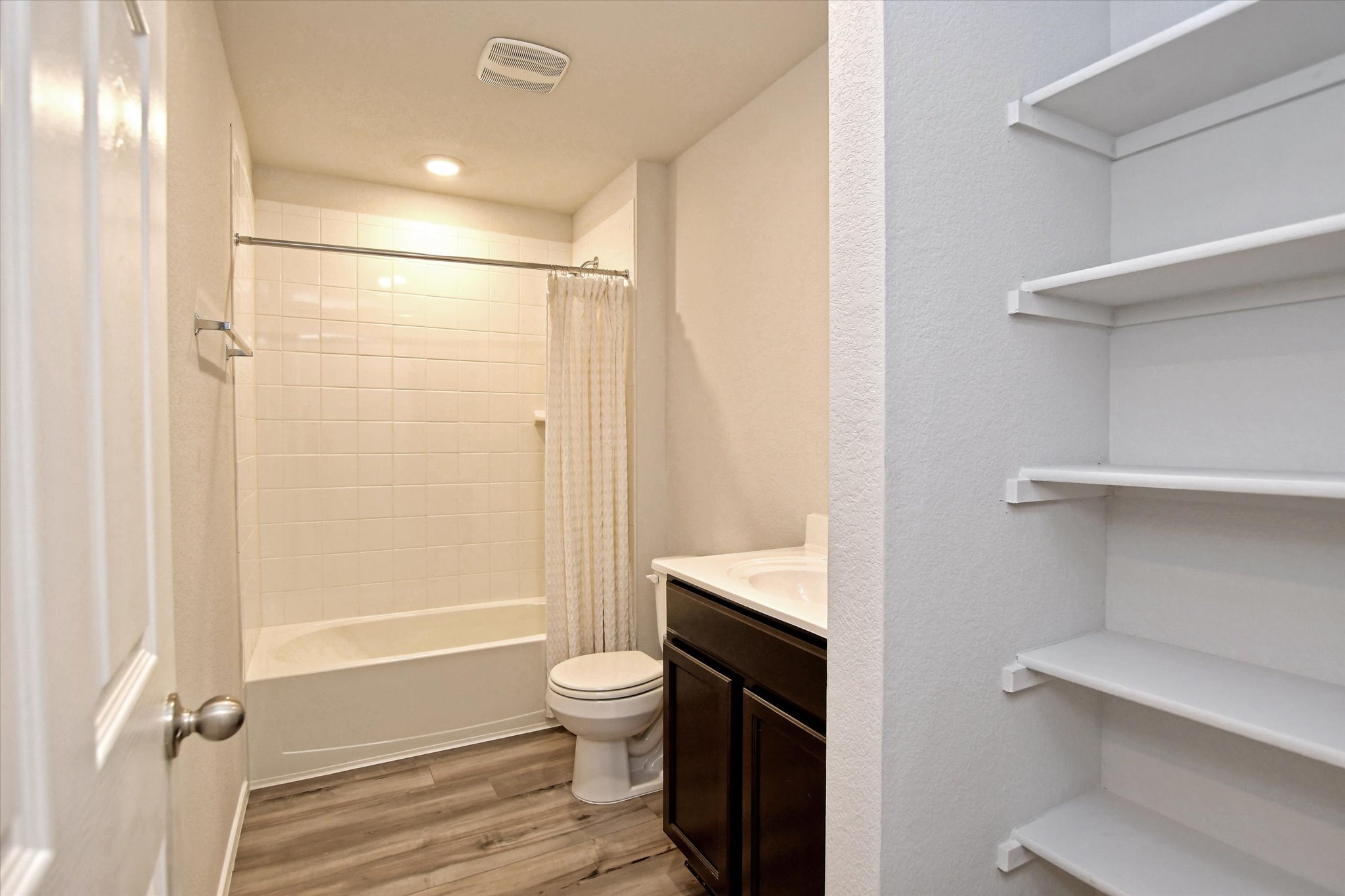 508 Wyatt Way Jarrell, TX 76537 - Photo 17 of 27 Plenty of shelves in this guest bath