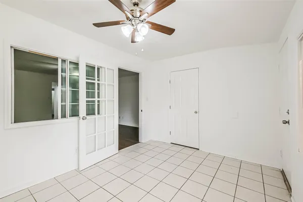 a view of an empty room