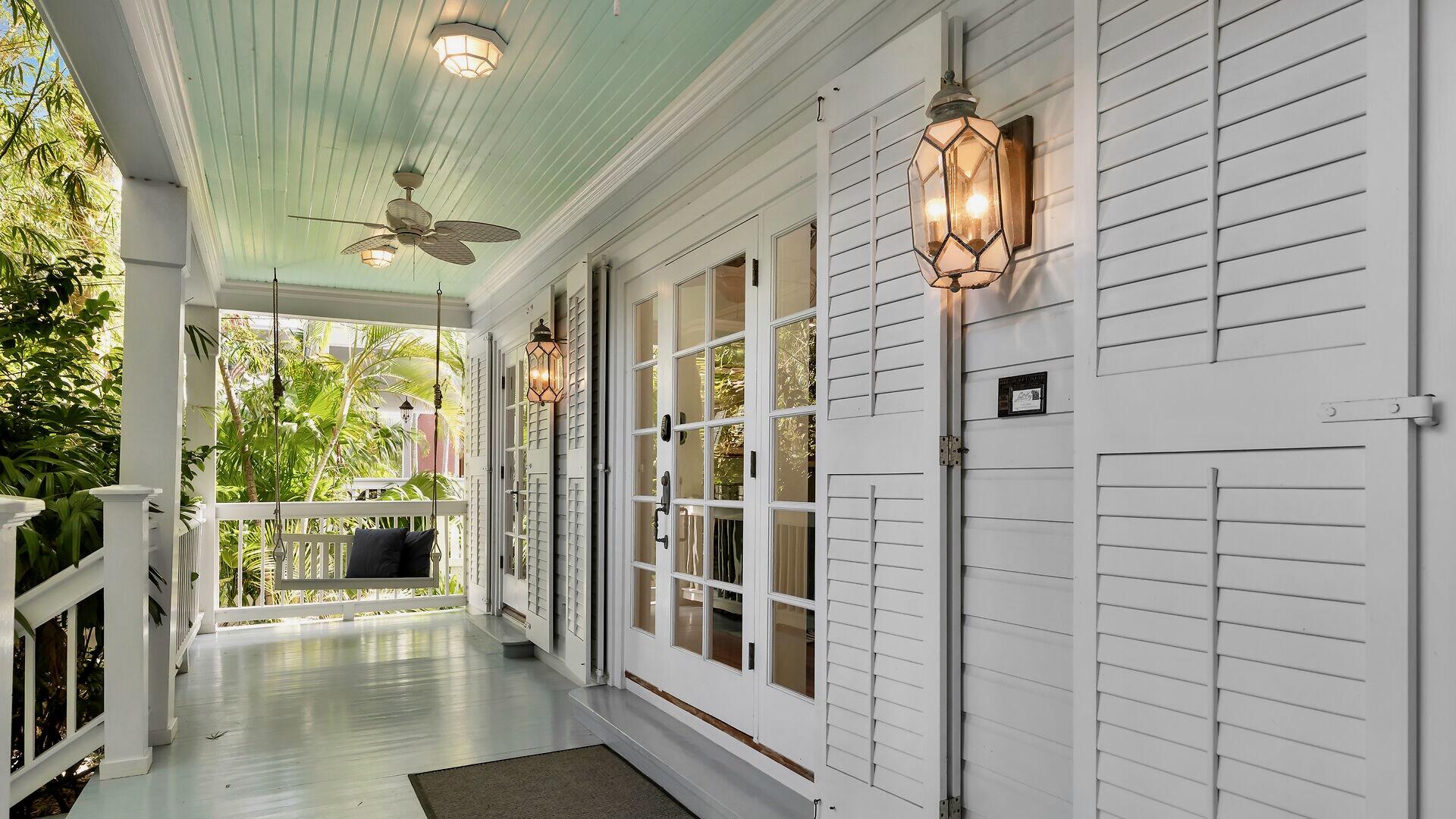 326 Caroline Street Key West, FL 33040 - Photo 34 of 47 a view of a porch