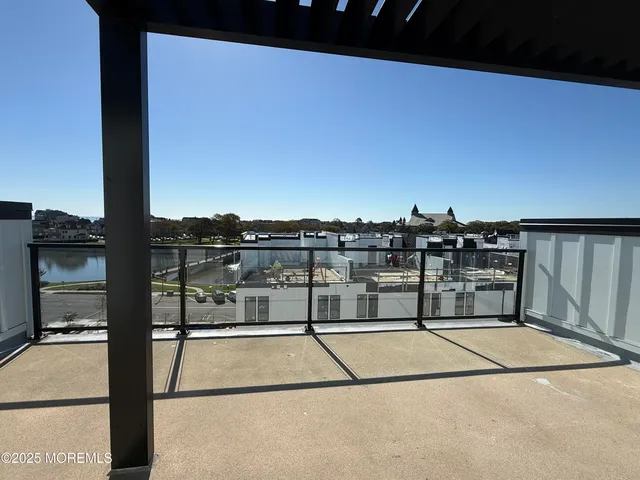 a view of balcony with city view