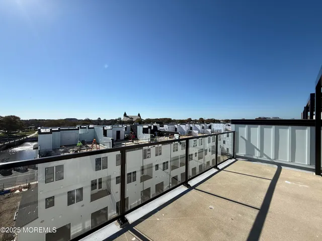 a view of balcony with city view
