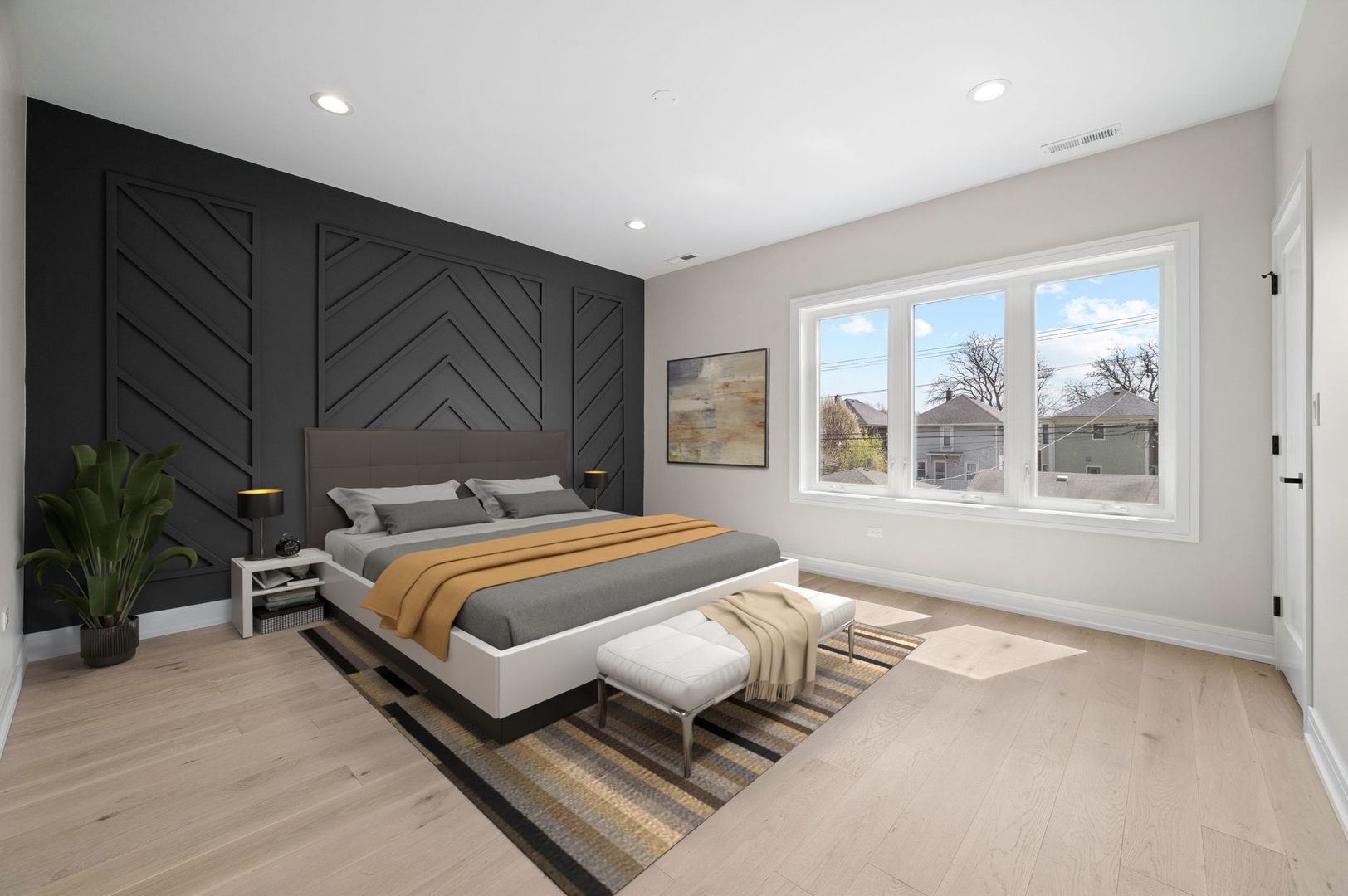 5825 West Byron Street Chicago, IL 60634 - Photo 12 of 33 a bedroom with a bed and window