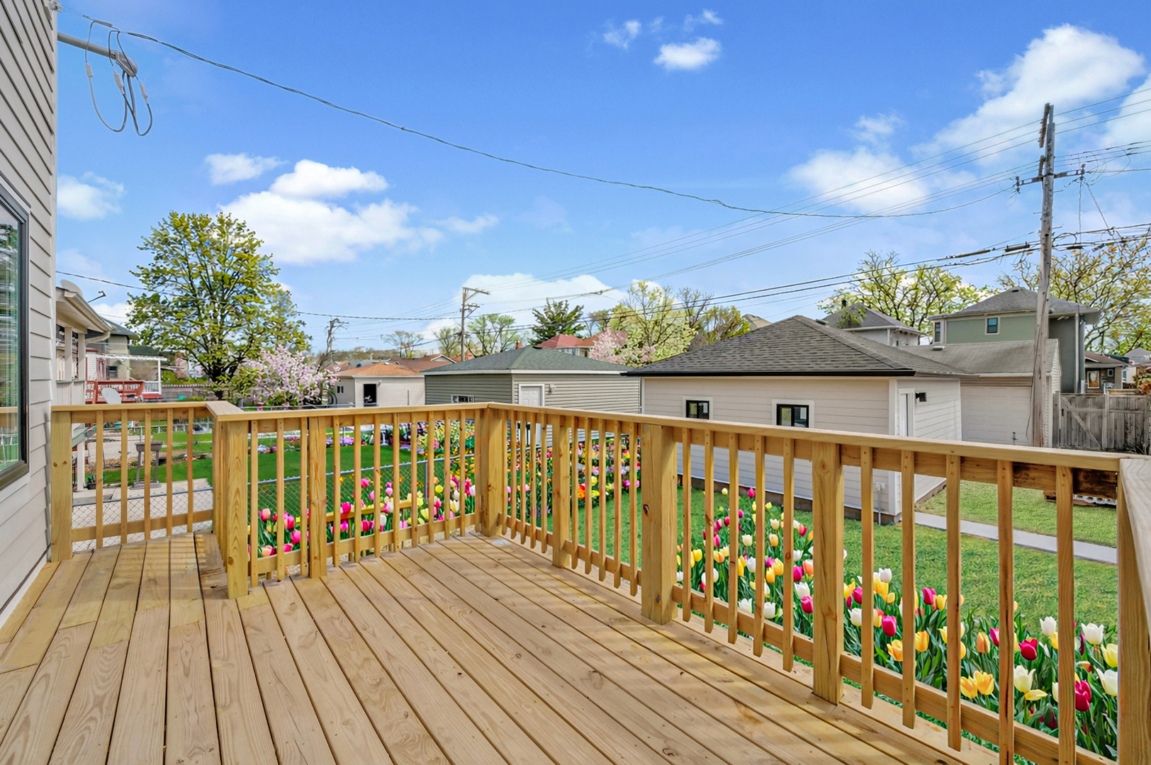 5825 West Byron Street Chicago, IL 60634 - Photo 25 of 33 a view of a balcony with wooden floor