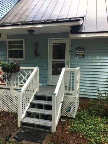 a view of outdoor space with seating area