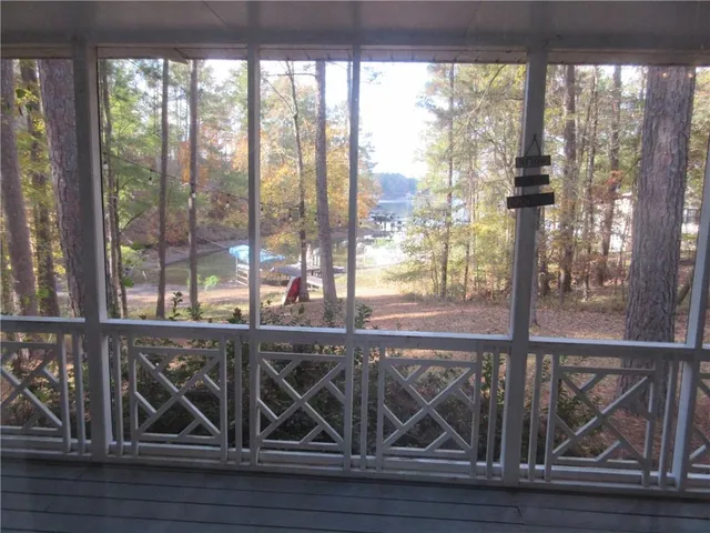 a view of a ocean from a window