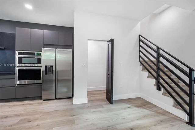 a view of livingroom with furniture and wooden floor