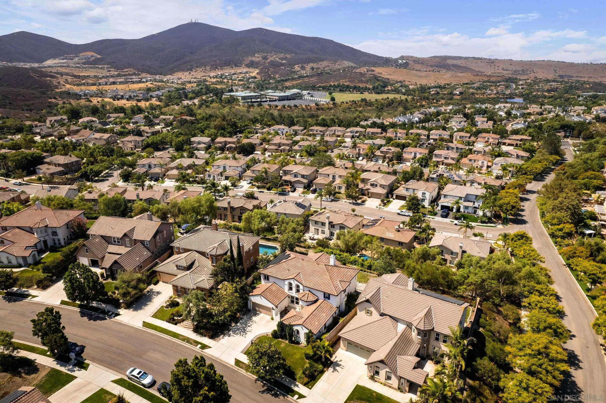 16174 Cayenne Ridge Road San Diego, CA 92127 - Photo 52 of 52 an aerial view of residential houses and outdoor space