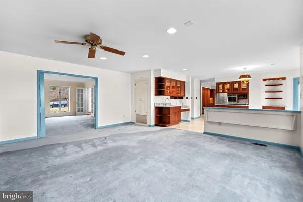 a view of an empty room