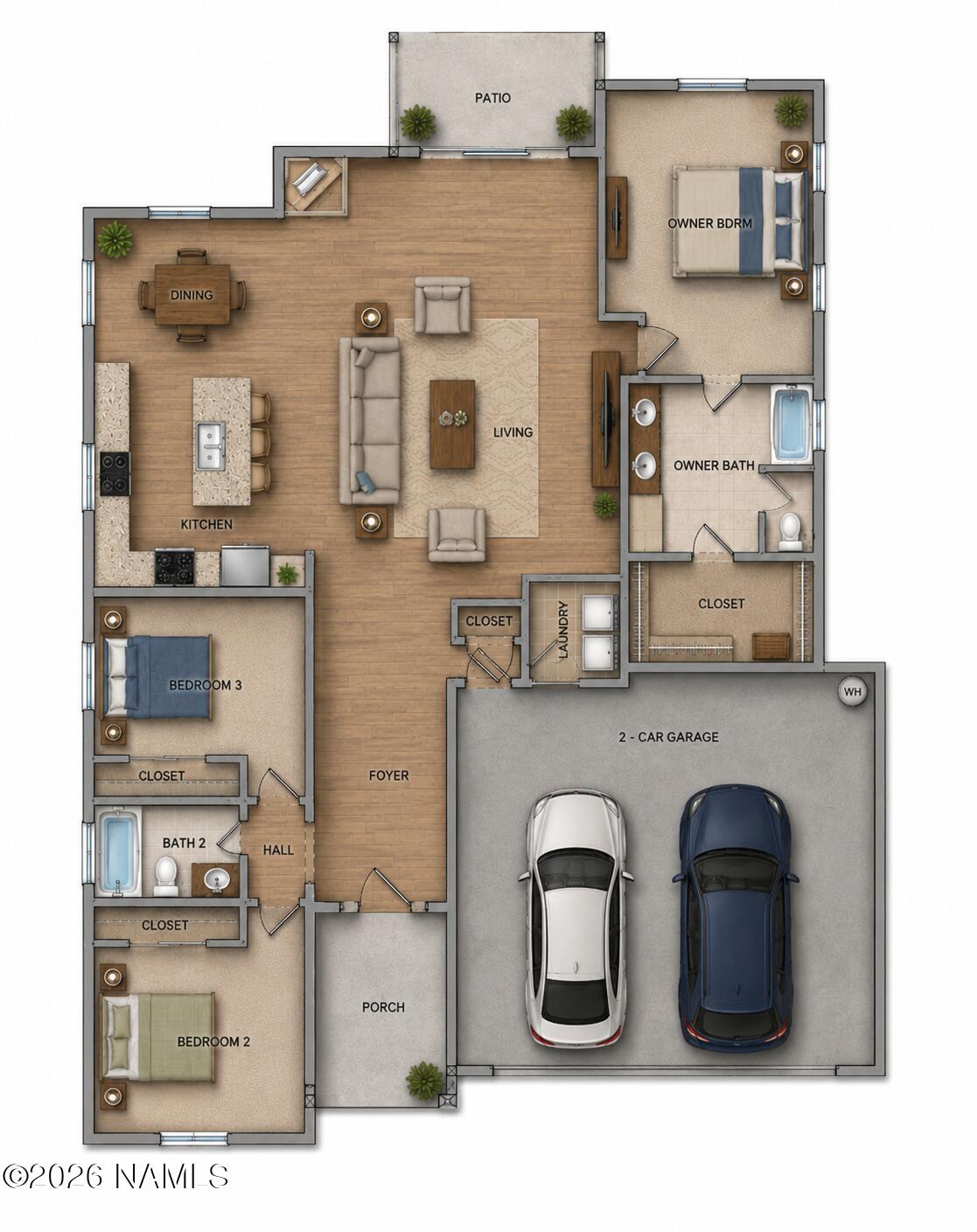 648 Brookline Loop Williams, AZ 86046 - Photo 15 of 16 Virtual Floor Plan - 648 Brookline Loop