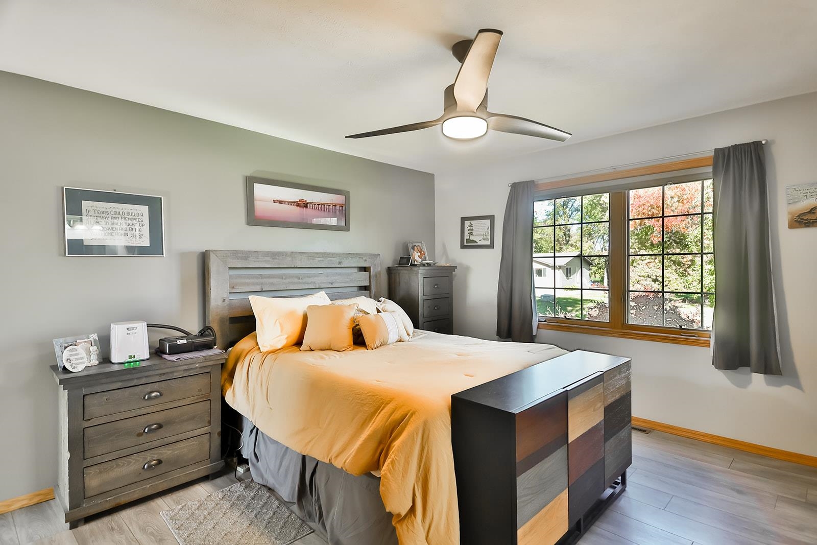 245 Rochester Road Northeast Poplar Grove, IL 61065 - Photo 13 of 29 a bedroom with a bed and a window