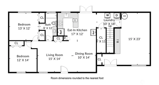 a picture of a park with a bench