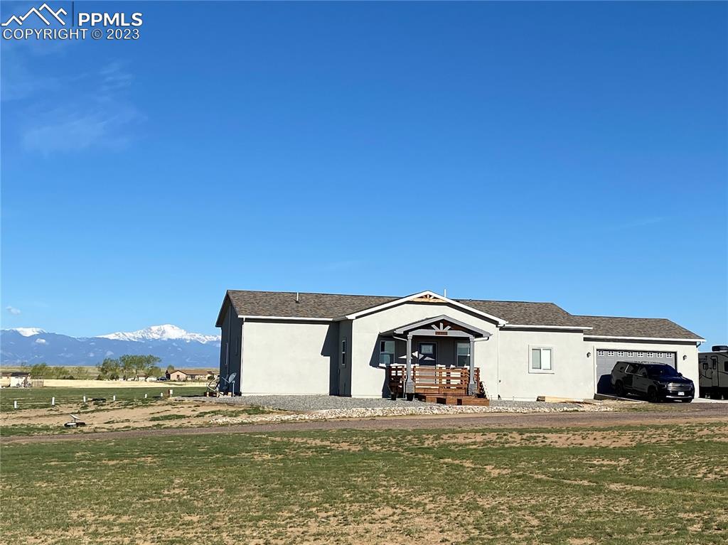 a house with a garden