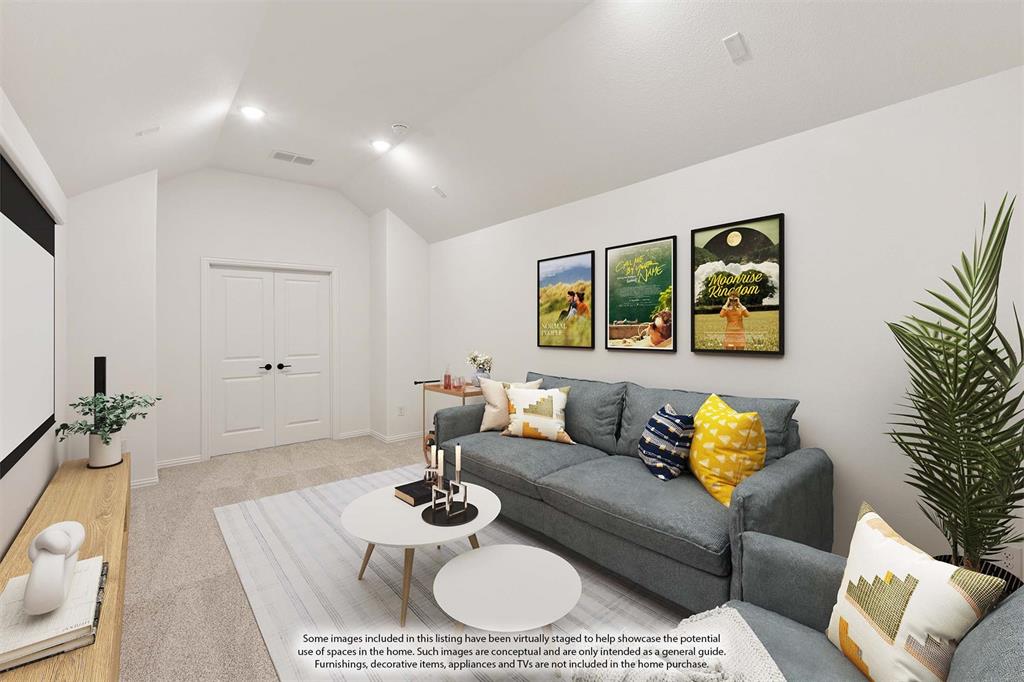 2813 Spg Vly Way Anna, TX 75409 - Photo 31 of 40 a living room with furniture and wooden floor