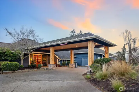 a view of a water with a large pool
