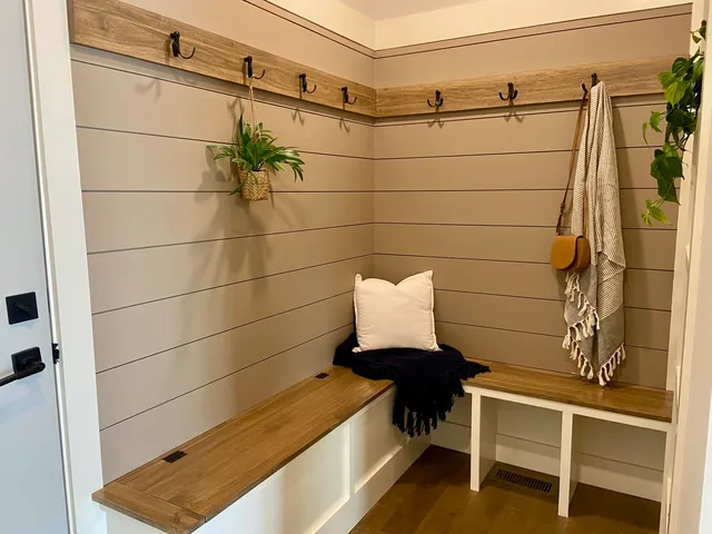 a bathroom with a sink and a shower