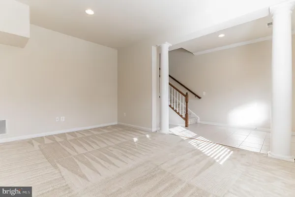 a view of an entryway with staircase