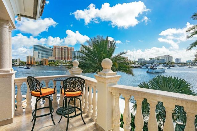 a view of a building with glass windows and door