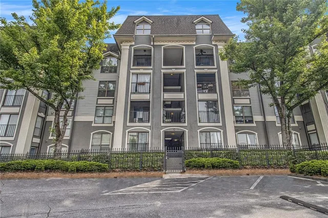 a front view of a building