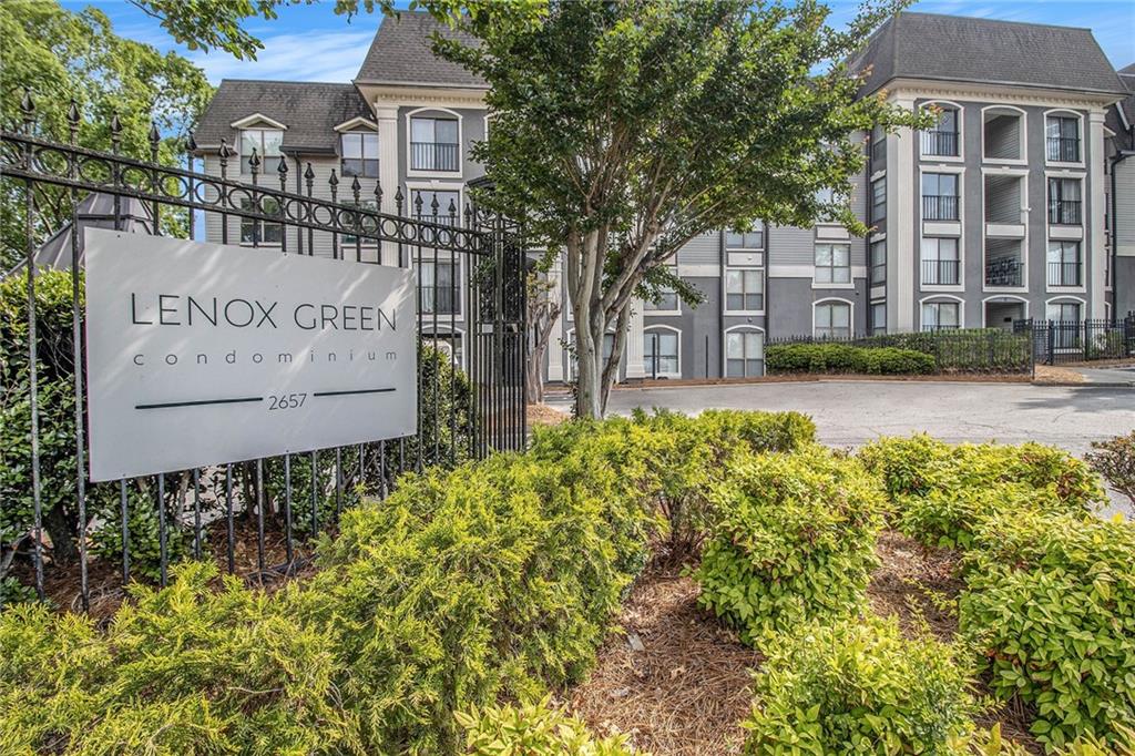 2657 Lenox Road Northeast, Unit C38 Atlanta, GA 30324 - Photo 17 of 20 a sign on the side of building