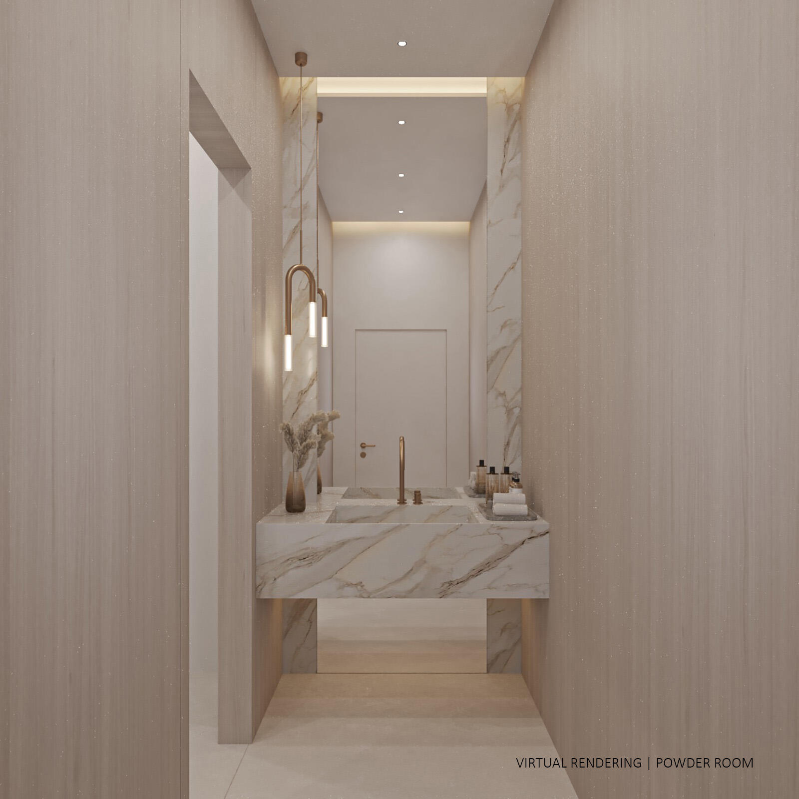 1400 Cocoanut Road Boca Raton, FL 33432 - Photo 6 of 10 Powder Room VIRTUAL RENDERING