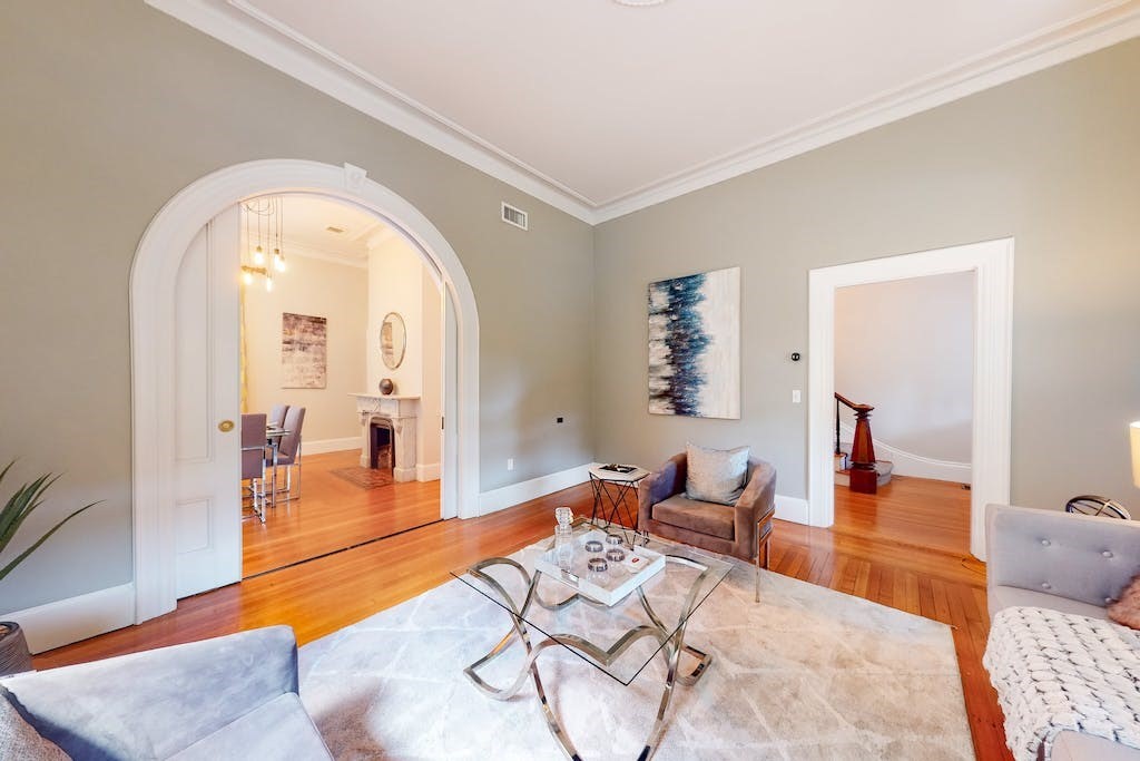 27 Inman Street Cambridge, MA 02139 - Photo 4 of 32 a living room with furniture and wooden floor