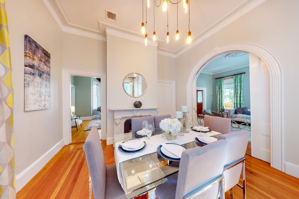 27 Inman Street Cambridge, MA 02139 - Photo 6 of 32 a view of a dining room with furniture and wooden floor