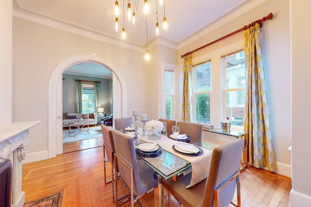 27 Inman Street Cambridge, MA 02139 - Photo 7 of 32 a view of a dining room with furniture window and wooden floor