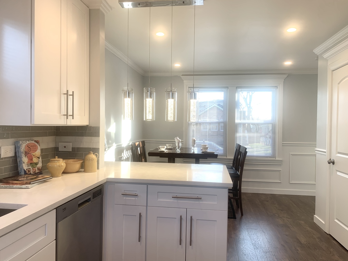 10132 South Green Street Chicago, IL 60643 - Photo 12 of 26 a kitchen with sink cabinets and wooden floor