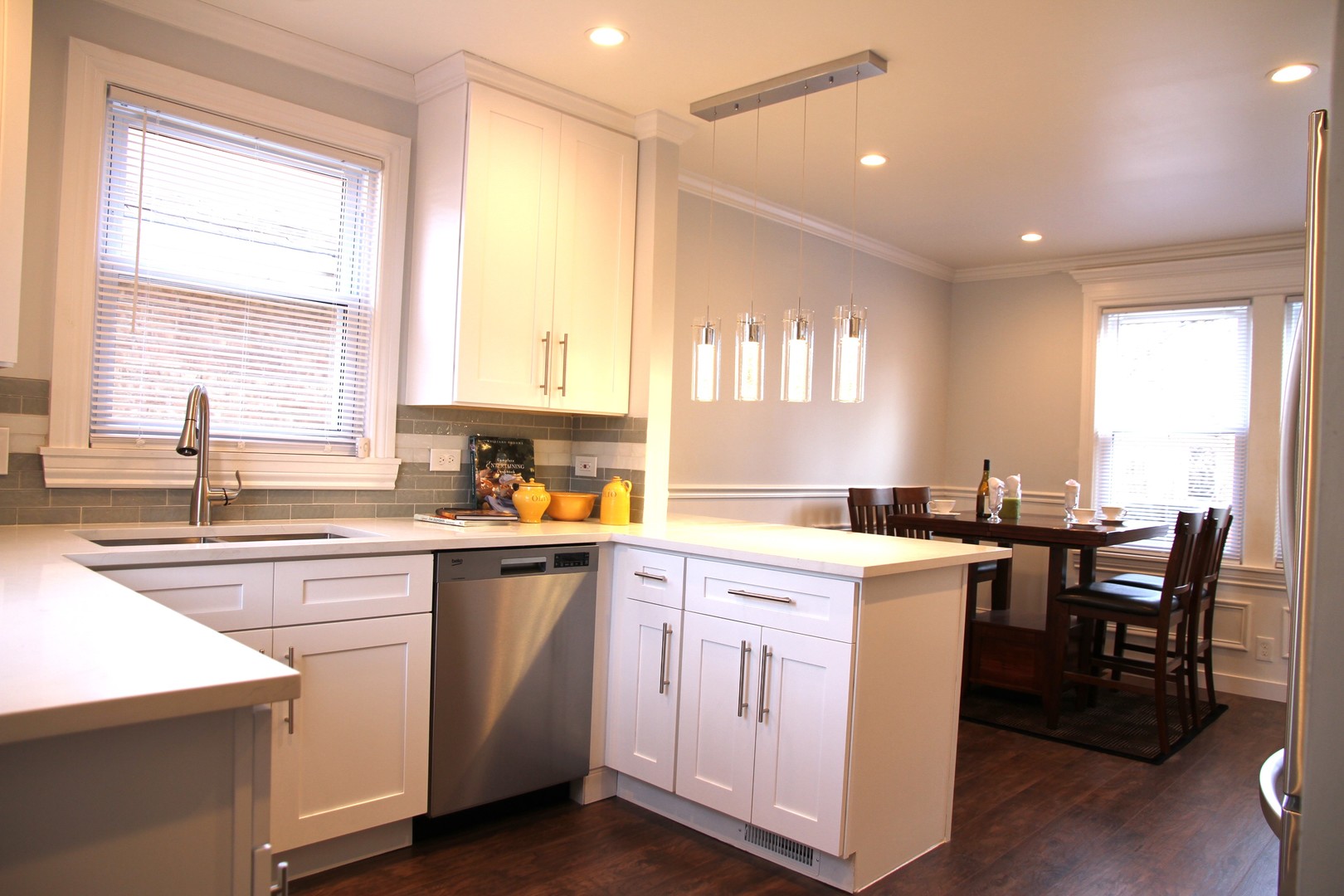 10132 South Green Street Chicago, IL 60643 - Photo 16 of 26 a kitchen with a sink stove and cabinets