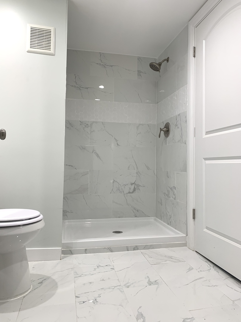 10132 South Green Street Chicago, IL 60643 - Photo 23 of 26 a bathroom with a shower and a toilet