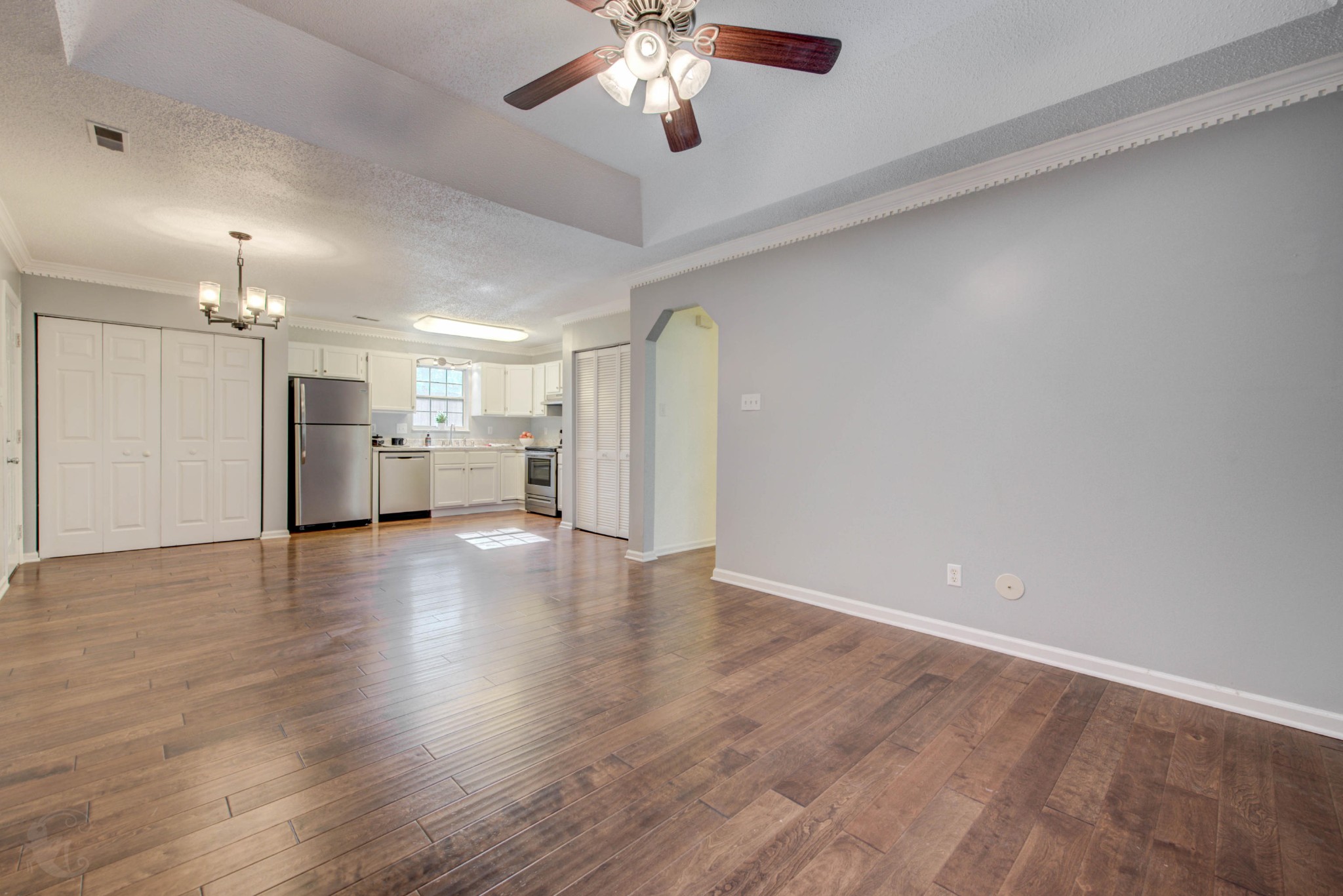 4356 Walnut Ridge Lane Knoxville, TN 37921 - Photo 5 of 23 a view of a kitchen with a sink and a refrigerator