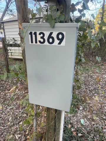 a view of a wooden door of house