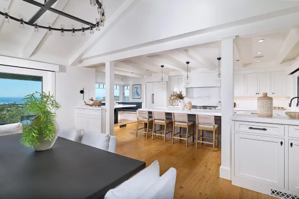 a kitchen with a sink and a window