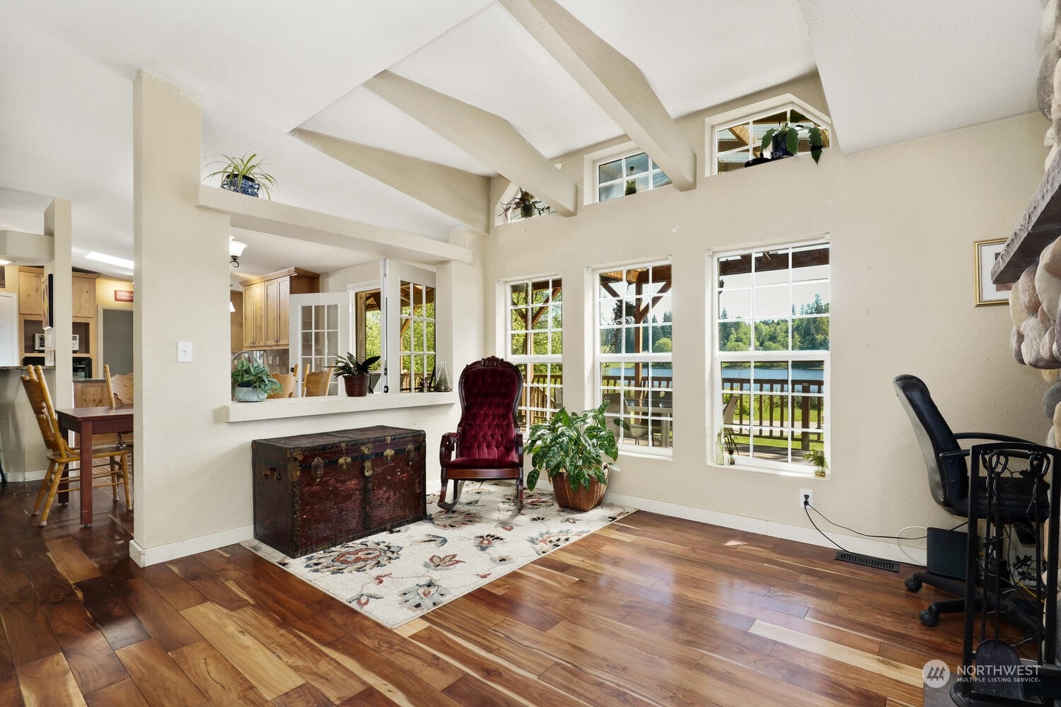 1722 Sunday Lake Road Stanwood, WA 98292 - Photo 5 of 32 a workspace with furniture window and wooden floor