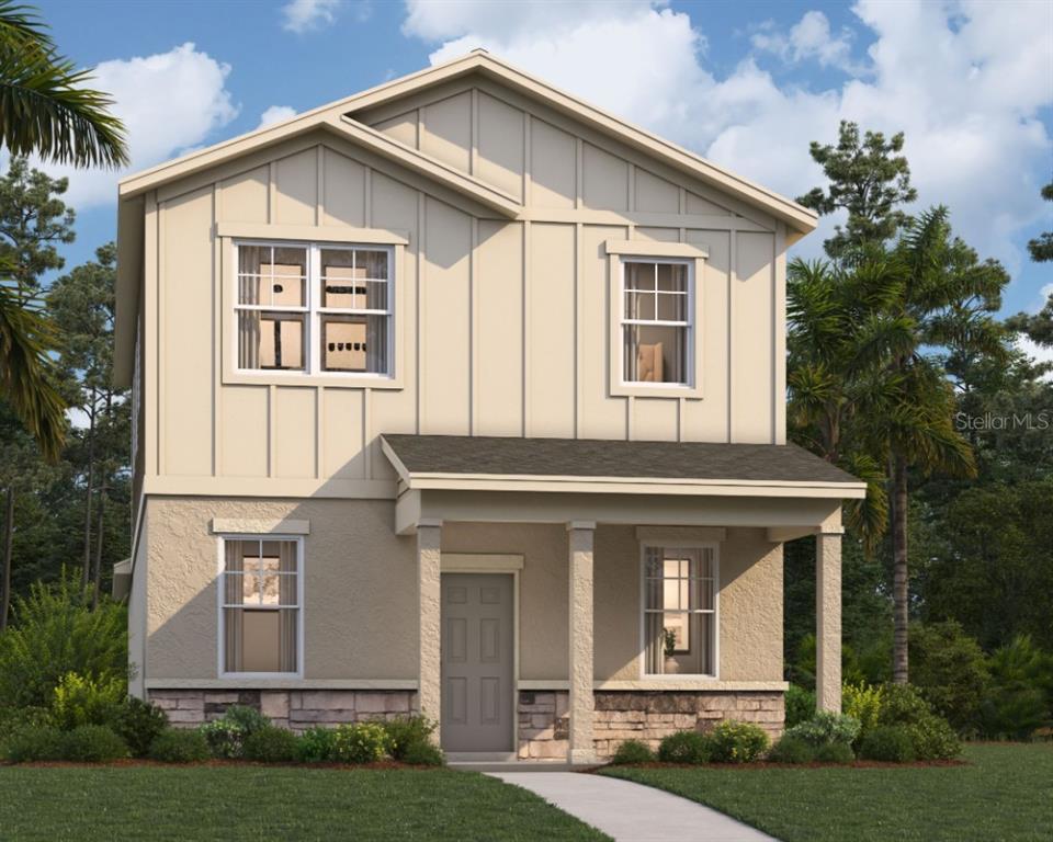 5538 Stockade Boulevard St. Cloud, FL 34771 - Photo 1 of 1 a front view of a house with a yard and garage