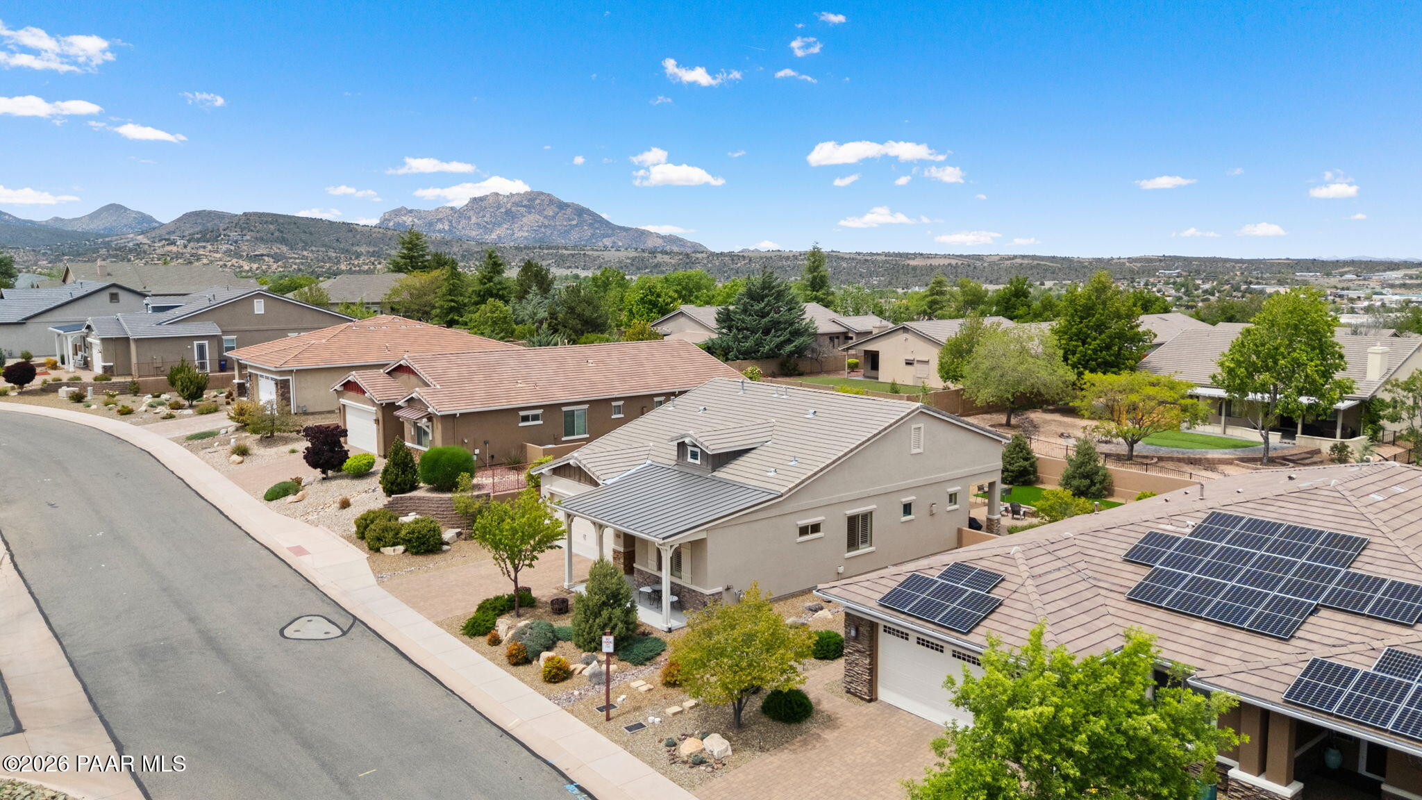 2792 Brooks Range Prescott, AZ 86301 - Photo 4 of 35 an aerial view of a house with a garden