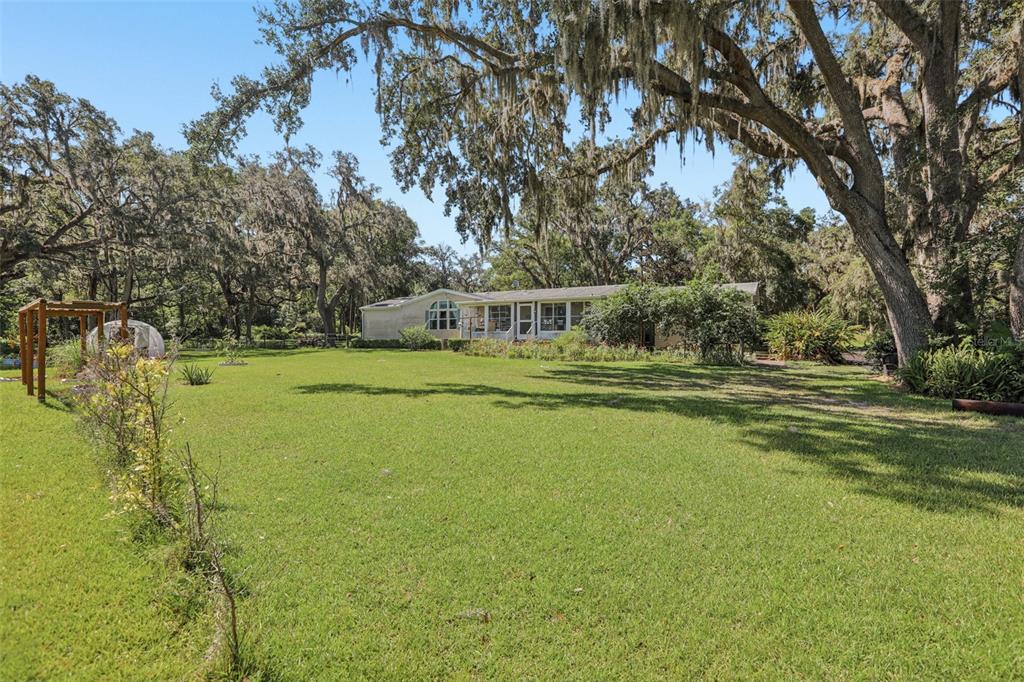 29235 Bayhead Road Dade City, FL 33523 - Photo 45 of 71 a view of swimming pool with outdoor seating and trees