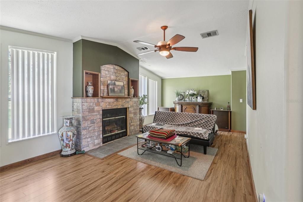 29235 Bayhead Road Dade City, FL 33523 - Photo 6 of 71 a living room with furniture and a fireplace